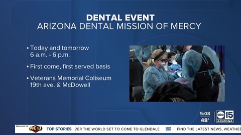 Free dental work at two-day event in Phoenix