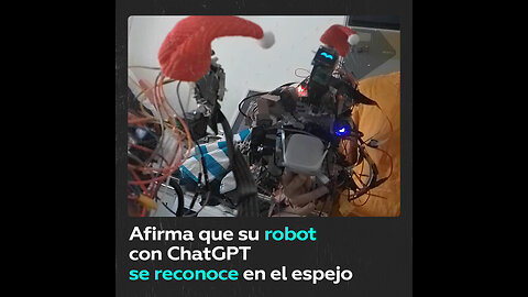 Сonstruye un robot con ChatGPT que supuestamente se reconoce en el espejo