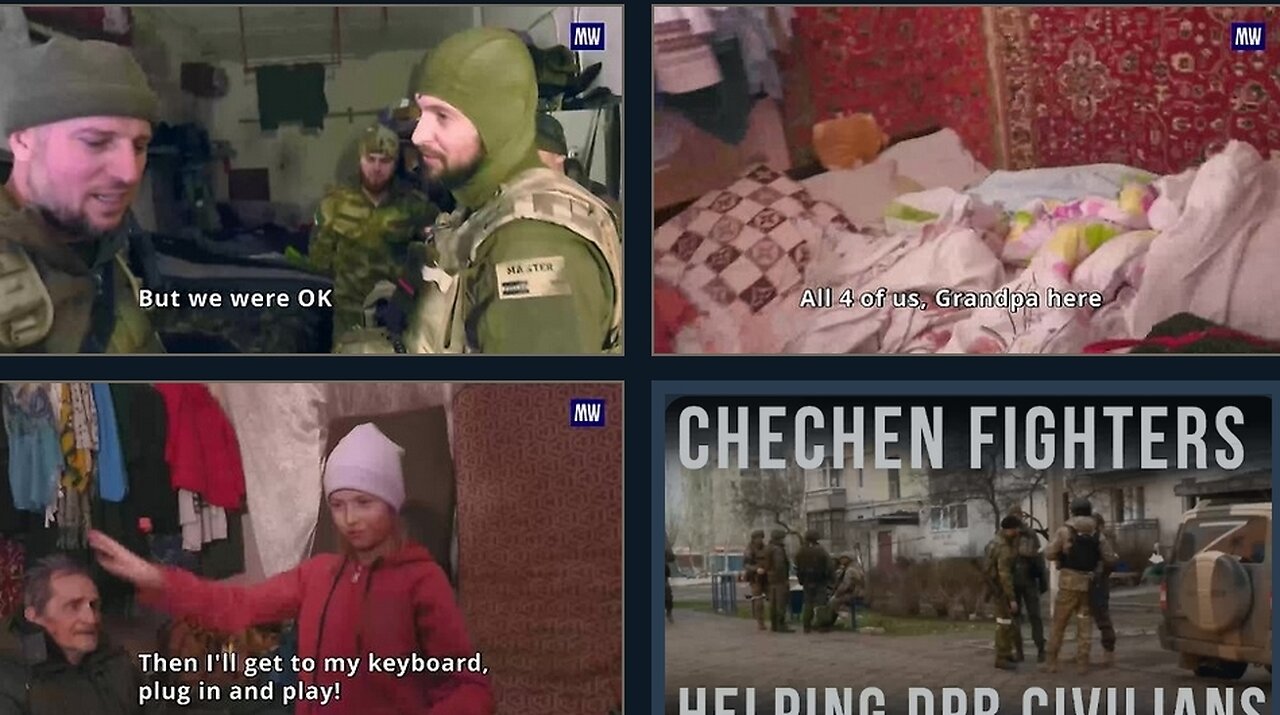 AKHAMAT - Chechen fighters helping DPR civilians - deNAZIficationMilitaryQperationZ