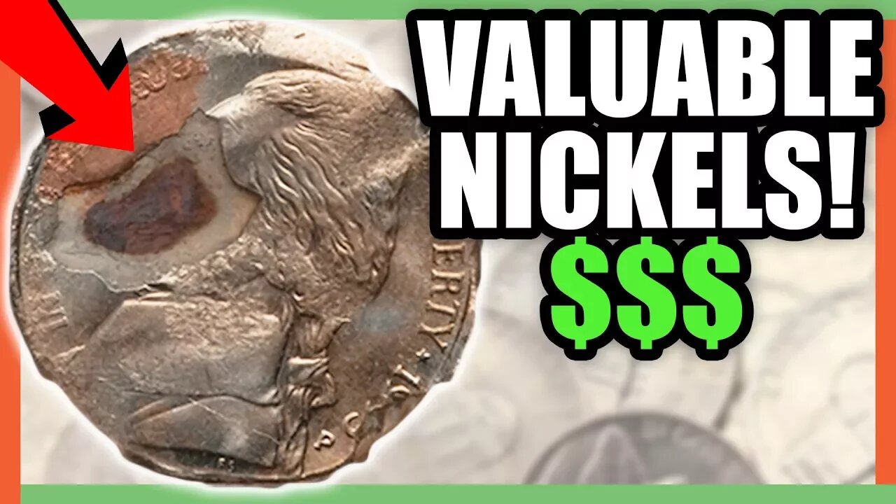 VALUABLE NICKELS WORTH MONEY - RARE ERROR COINS IN POCKET CHANGE!!