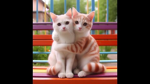 Two Cats on a Bench: A Story of Trust and Comfort