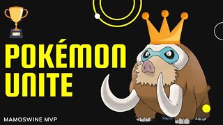 POKÉMON UNITE - Vitória esmagadora (literalmente) com o Mamoswine e MVP