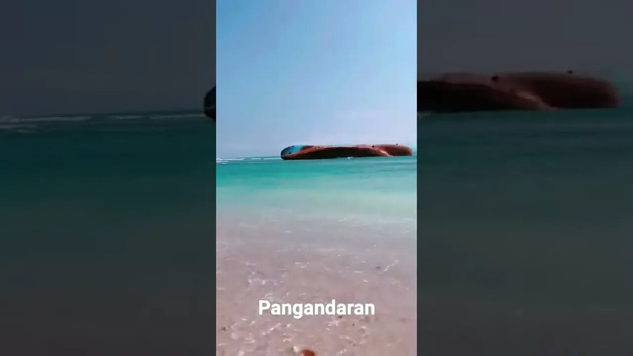 Pangandaran beach white sand