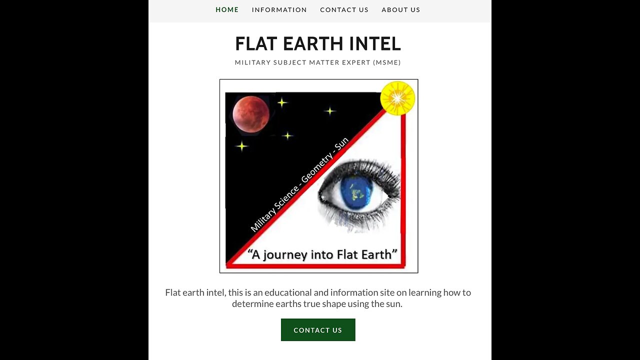 Flat earth INTEL site preview