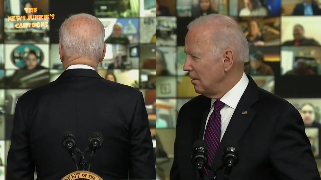 Biden: "I say to the press, excuse my back.. where is everybody? Jill? I don't know what's going on"