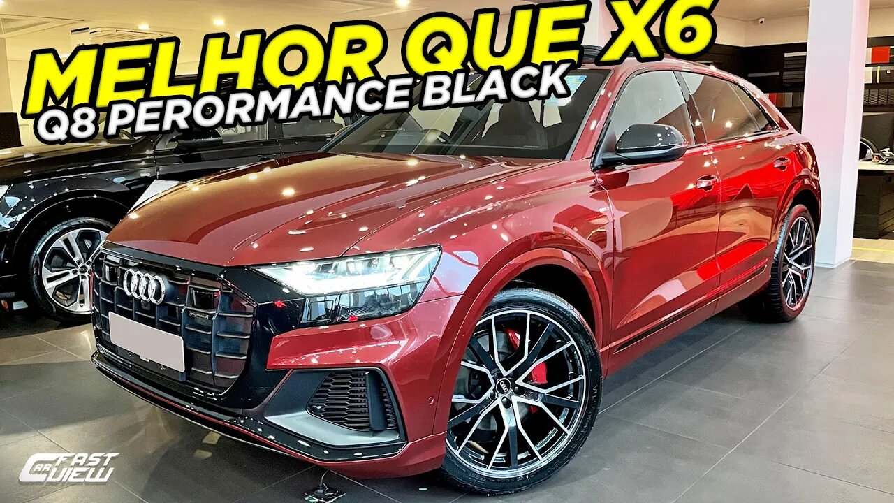 NOVO AUDI Q8 PERFORMANCE BLACK 2022 VERMELHO MATADOR DE BMW X6 E MERCEDES GLE?!