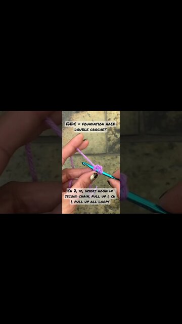 Learn the Foundation Half Double Crochet!
