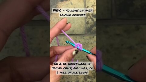 Learn the Foundation Half Double Crochet!