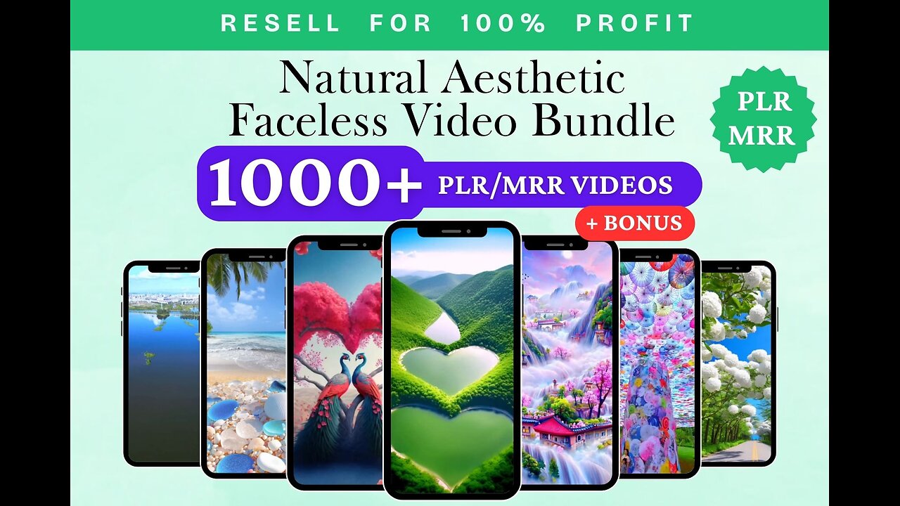 Nature Reels Bundle Faceless Video