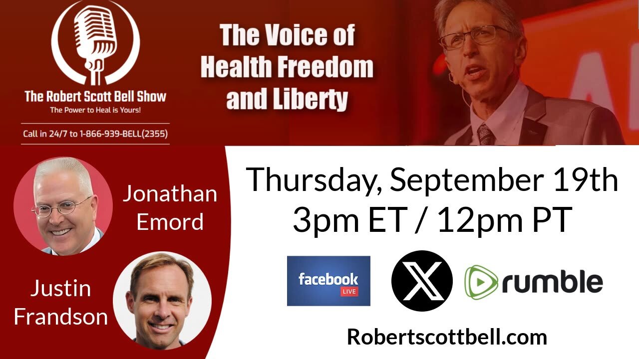 Jonathan Emord, State-Funded Censorship, Harris Gun Control, Justin Frandson, EMF Rocks, Plantago Major - The RSB Show 9/19/24