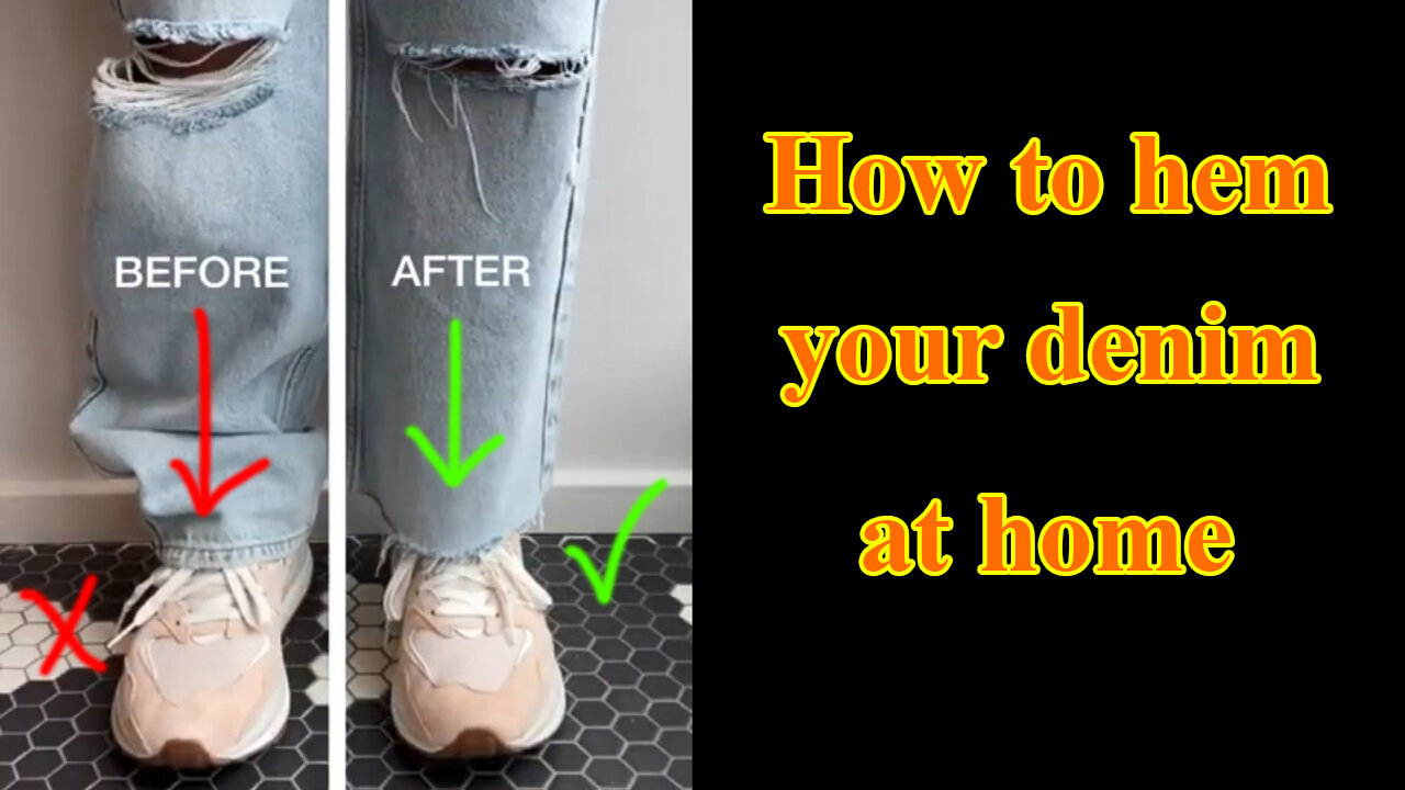 How to hem your denim at home