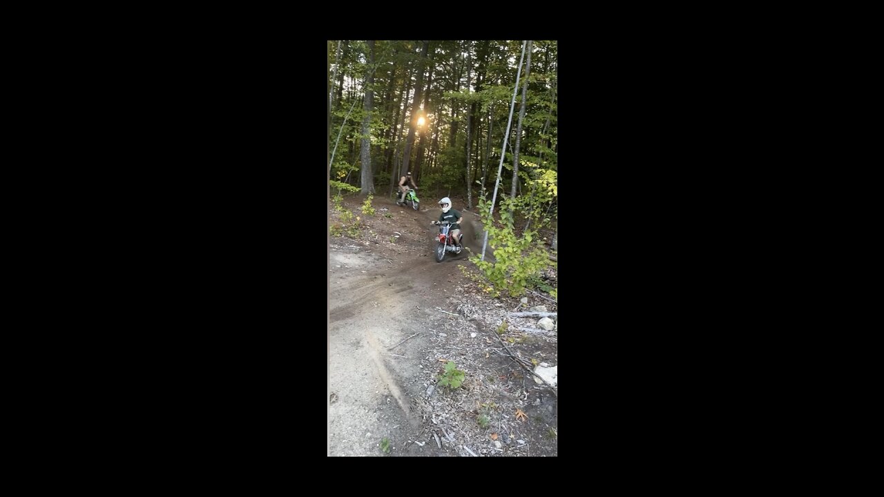 Backyard pitbike track