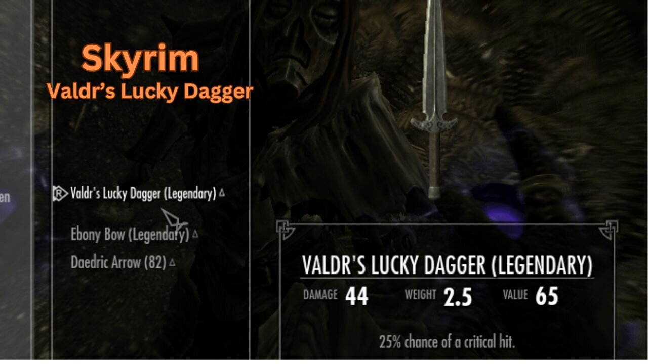 Skyrim - Unique Items - How to get Valdr's Lucky Dagger
