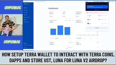 How Setup Terra Wallet To Interact With Terra Coins, Dapps And Store UST, LUNA For LUNA V2 Airdrop?