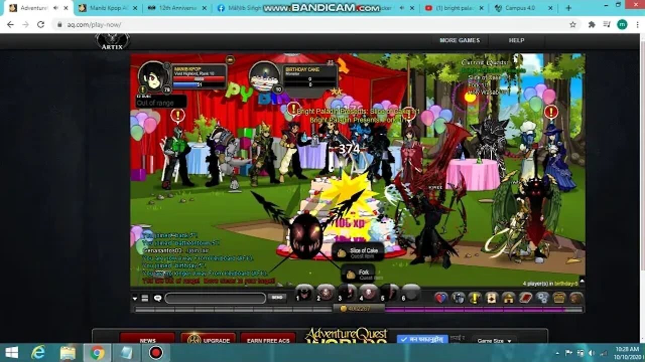 AQW Bright paladin present Quest Tutorial
