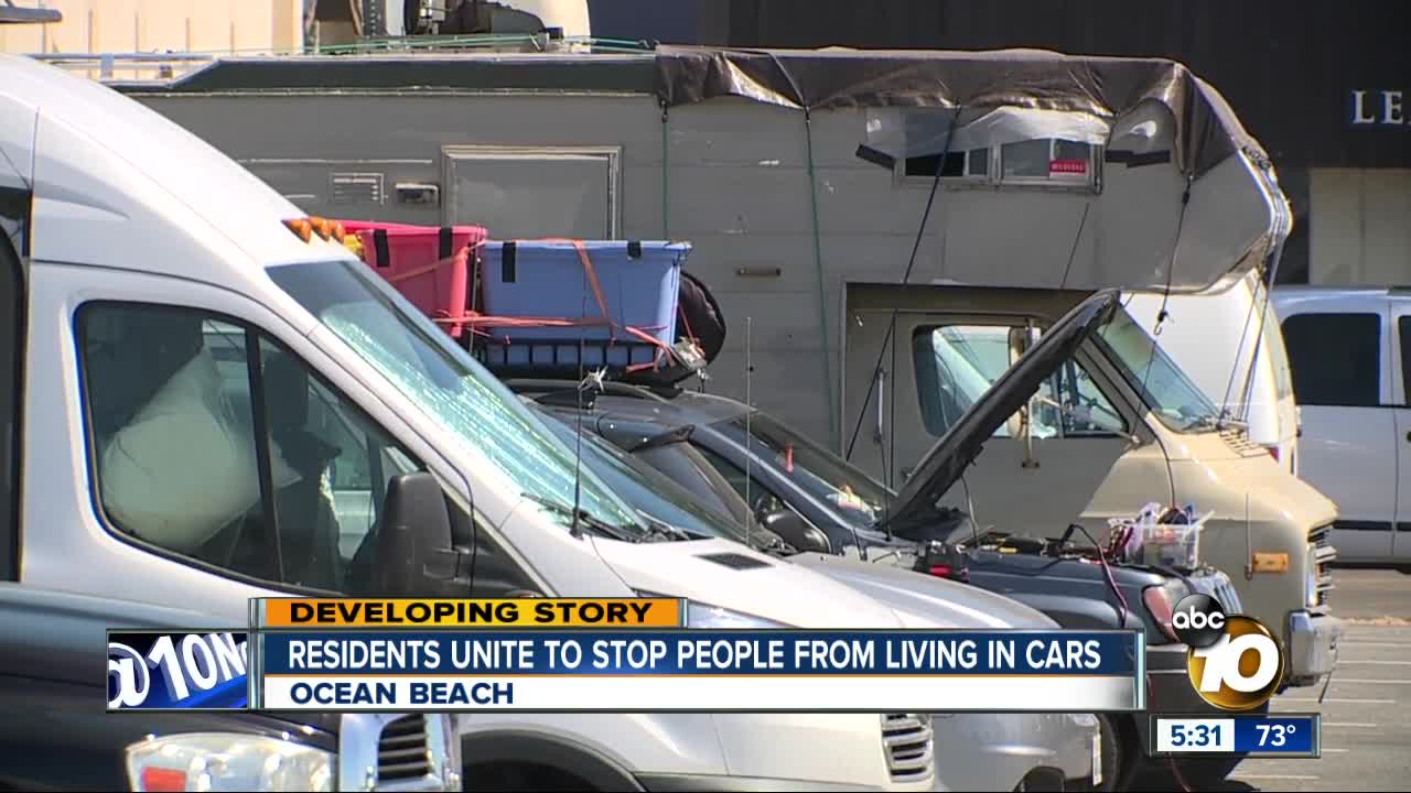 Ocean Beach residents unite to stop people from living in cars