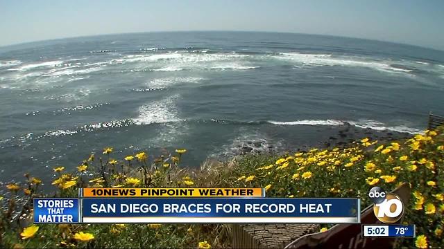 San Diego braces for record heat