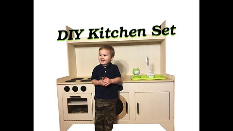 How to Build an Easy Play Kitchen Set - In The Shop with Dad