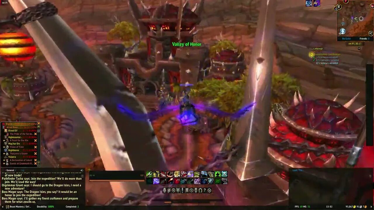 World of Warcraft Dragonflight Expeditionary Coordination