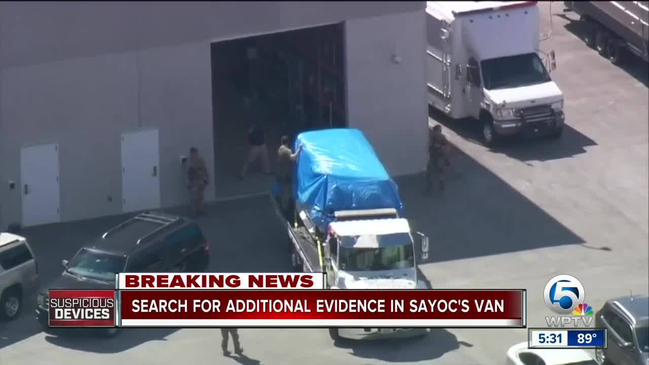 Cesar Sayoc's van found at Auto Zone parking lot