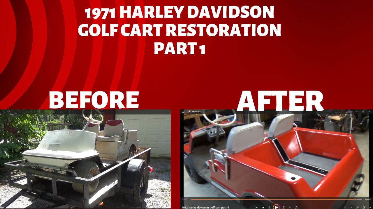 1971 Harley Davidson golf cart restoration part 1