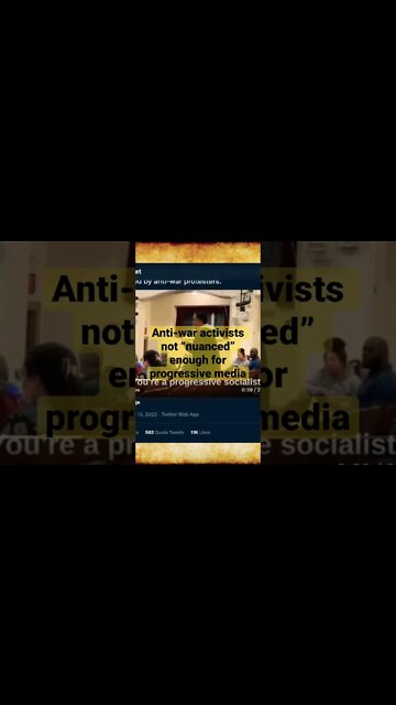 Anti-War Activists Not “Nuanced” Enough for Progressive Media
