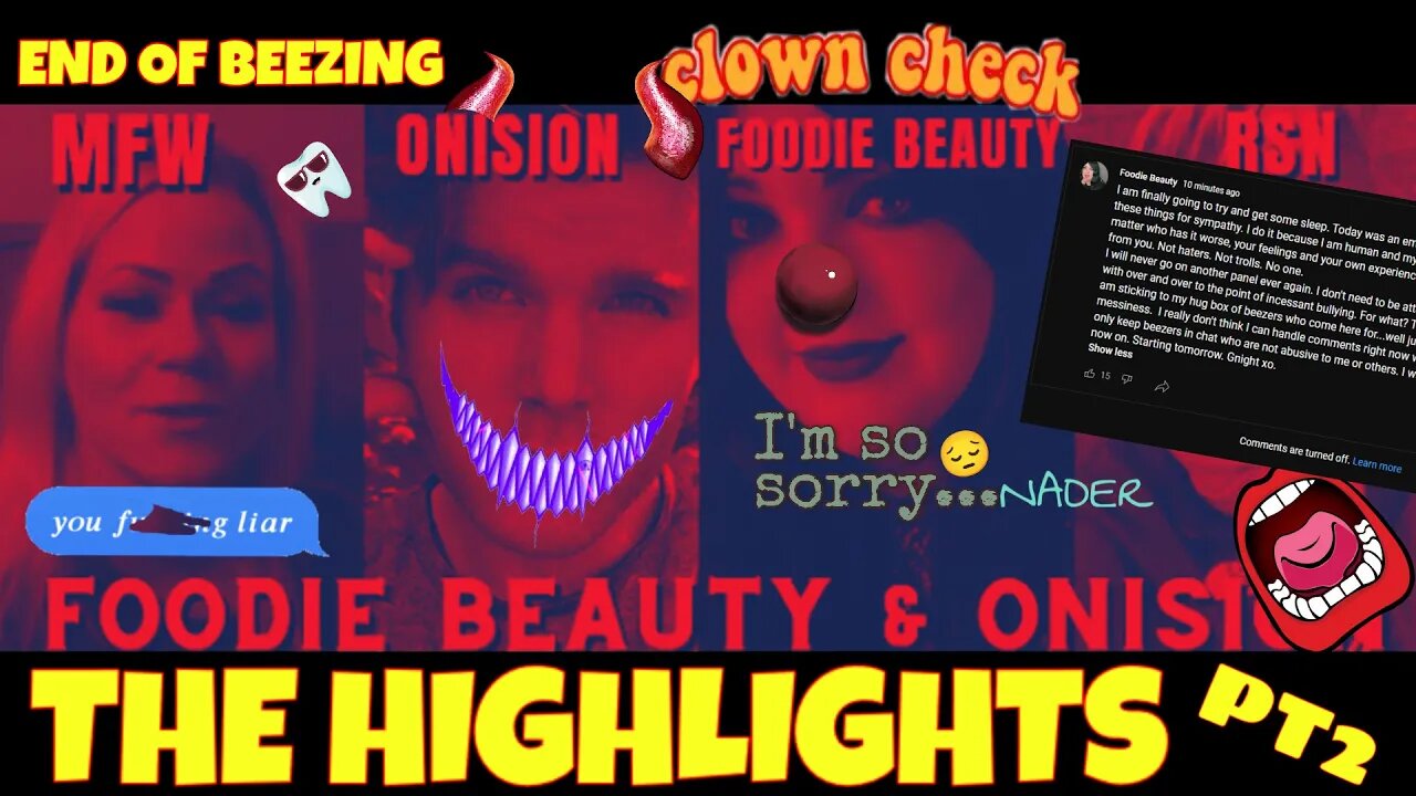 Foodie Beauty Trust On Panel With Oni$ion ,Called Out By MFW For Lying To The Police Chantal PT2