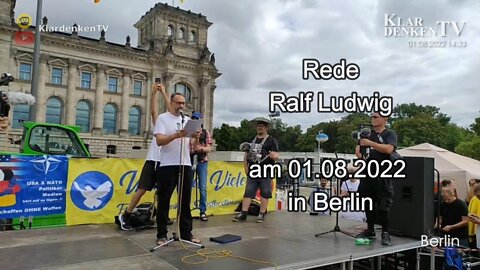 Rede von Ralf Ludwig auf der Demo in Berlin am 01.08.2022