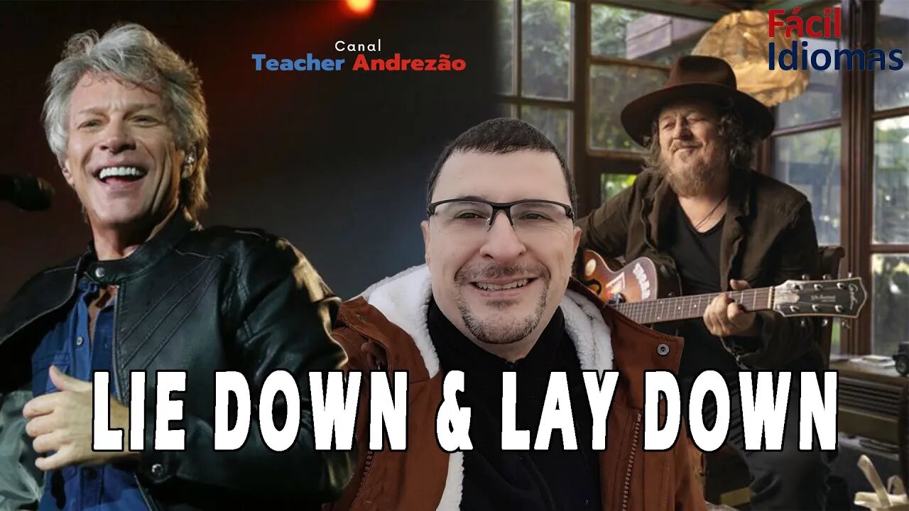 A diferença entre LAY DOWN & LIE DOWN - aprenda com música!