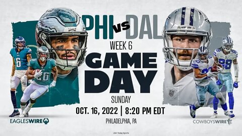 PHILADELPHIA EAGLES vs DALLAS COWBOYS Livestream & Play By Play 2022 NFL Season Week 6