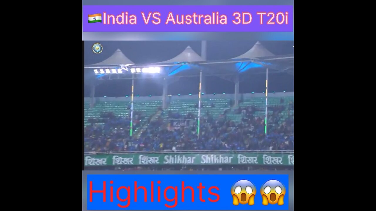 India VS Australia 3rd T20i mathch highlights