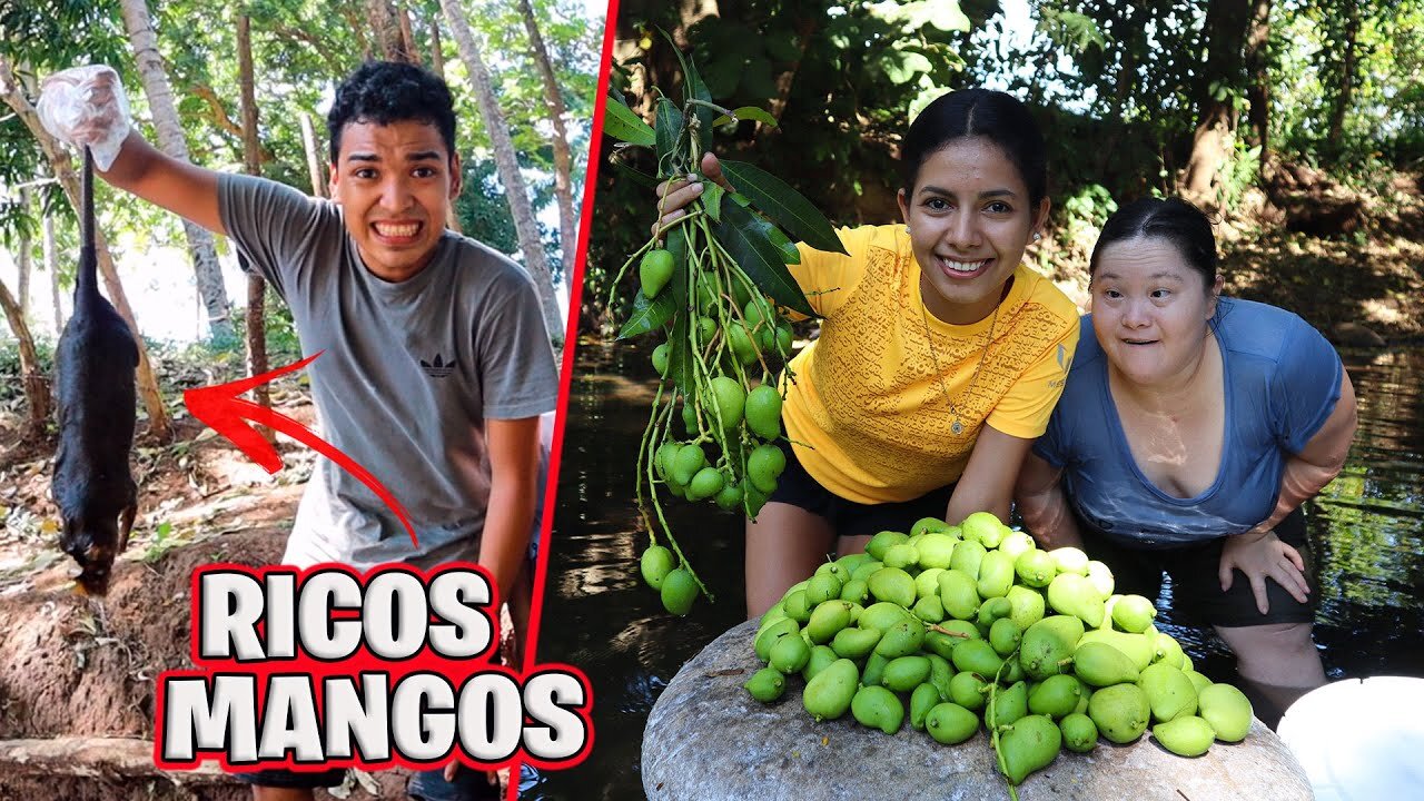 PREPARAMOS RICOS MANGOS EN EL RIO