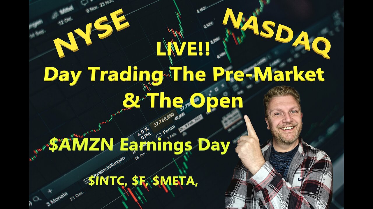 LIVE DAY TRADING | Trading Premarket and the Open | S&P 500, NASDAQ, NYSE |