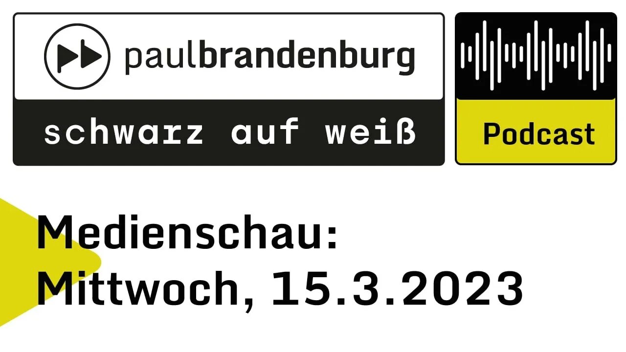 Medienschau: Mittwoch, 15. März 2023