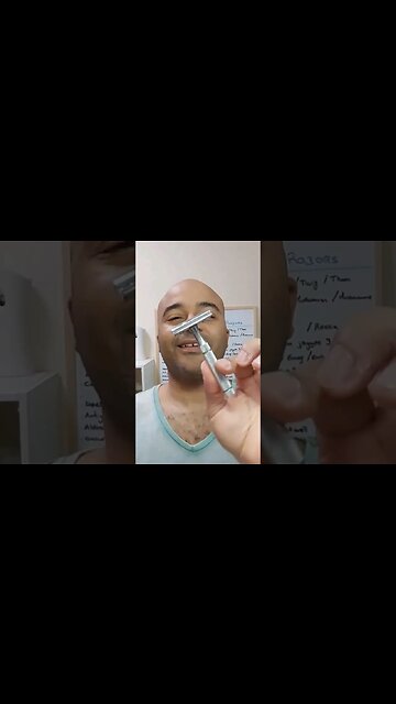 ASMR SINGING OF Giesen & Forsthoff Razor💈🔊🪒#asmr #shavingproducts #safetyrazor #wetshaving #singing