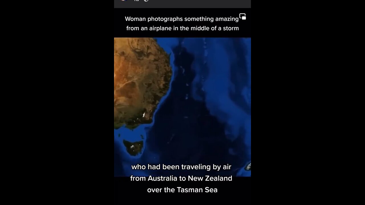 Amazing photo taken from an airplane during a storm