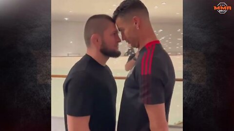 Khabib and Cristiano Ronaldo Face-off