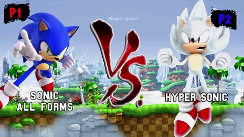 Sonic all forms & Shadow VS Hyper Sonic & Mighty I Sonic Mugen