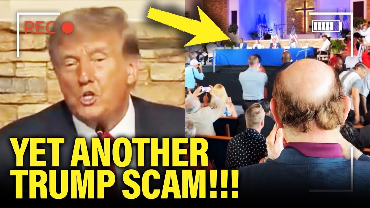 Trump SPEECH FAIL in Black Church, NOT MANY Black People