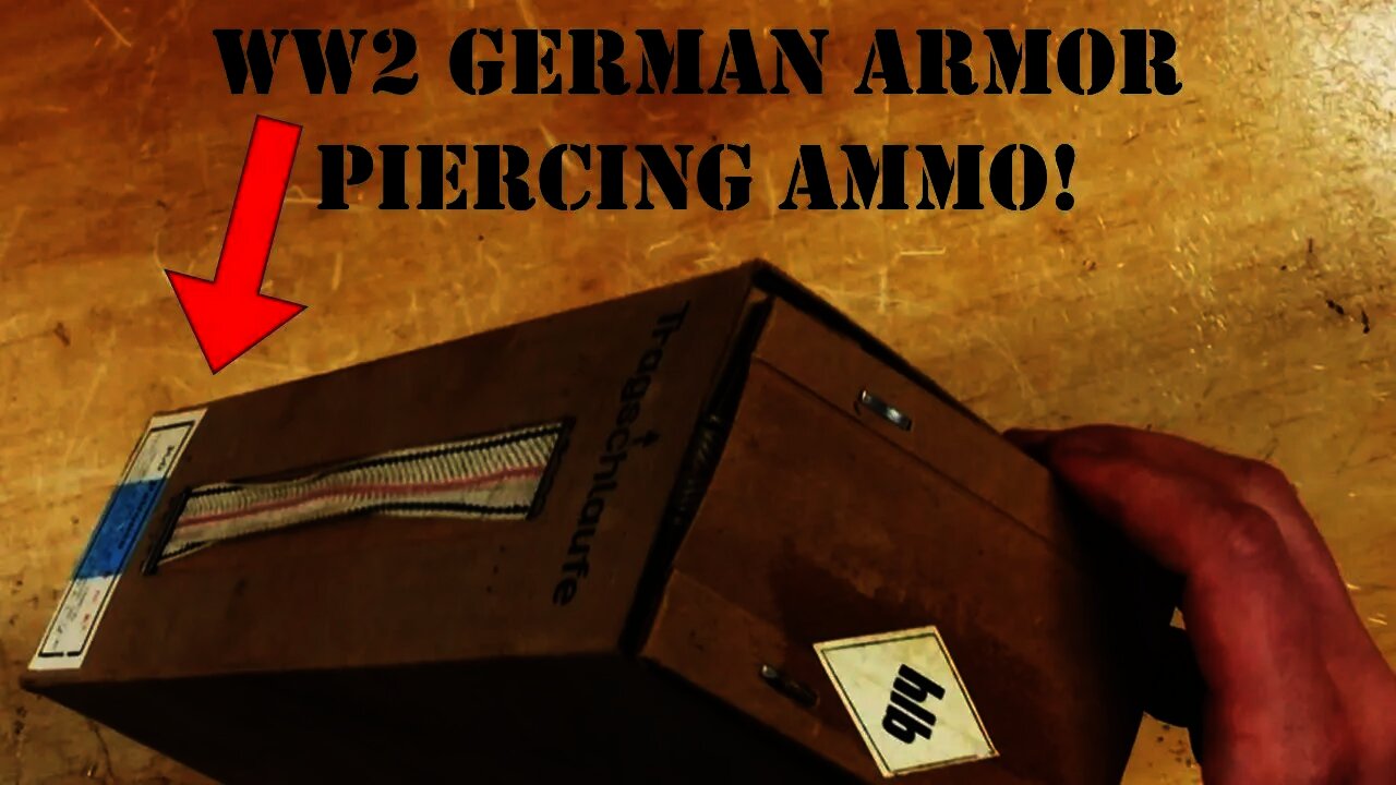 Opening an Original WW2 German Armor Piercing Ammo 300 Round Battle Pack.