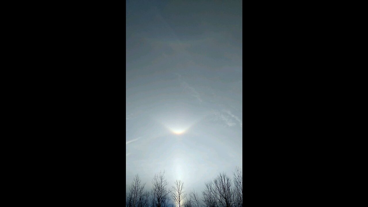 Rare Snow Rainbow!