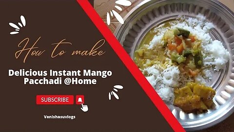 Try This Instant Side Dish😋👩‍🍳👌 #mangopacchadi #மாங்கா பச்சடி #మామిడికాయ పచ్చడి #instantreceipe