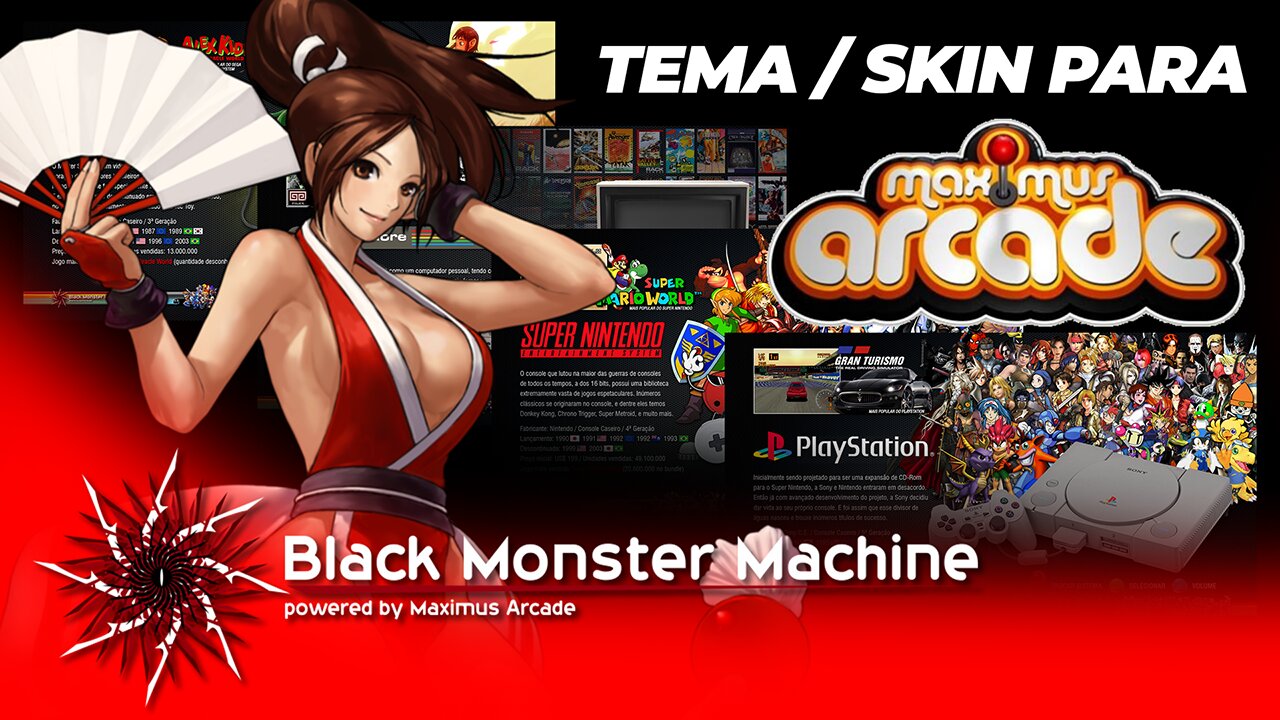 Maximus Arcade - Black Monster Machine 2022 (Tema / Skin)