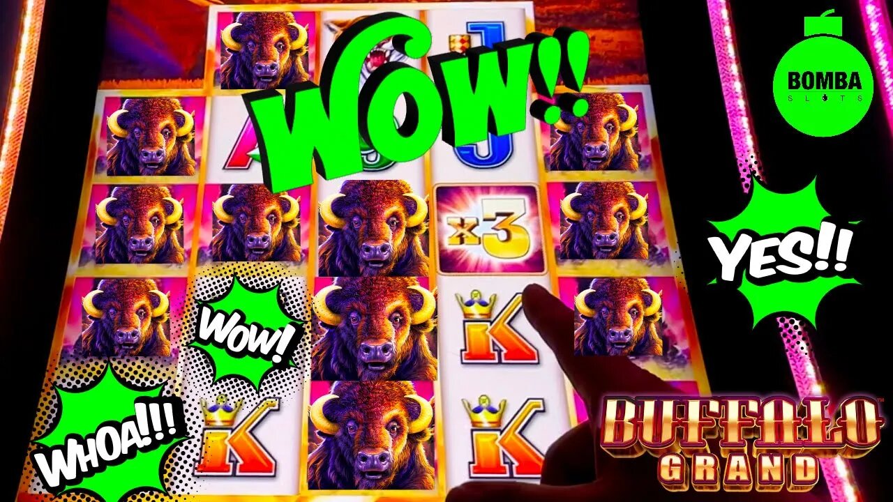 BUFFALO GRAND JACKPOT!!!!! #LasVegas #Casino #SlotMachine