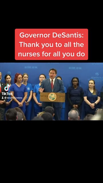 Governor DeSantis: Thank you to all the nurses for all you do