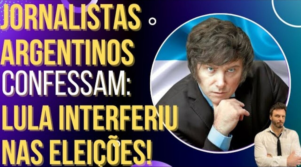 Former prisoner Lula interfered in the Argentine elections. I am Bolsonaro in propaganda against Milei!