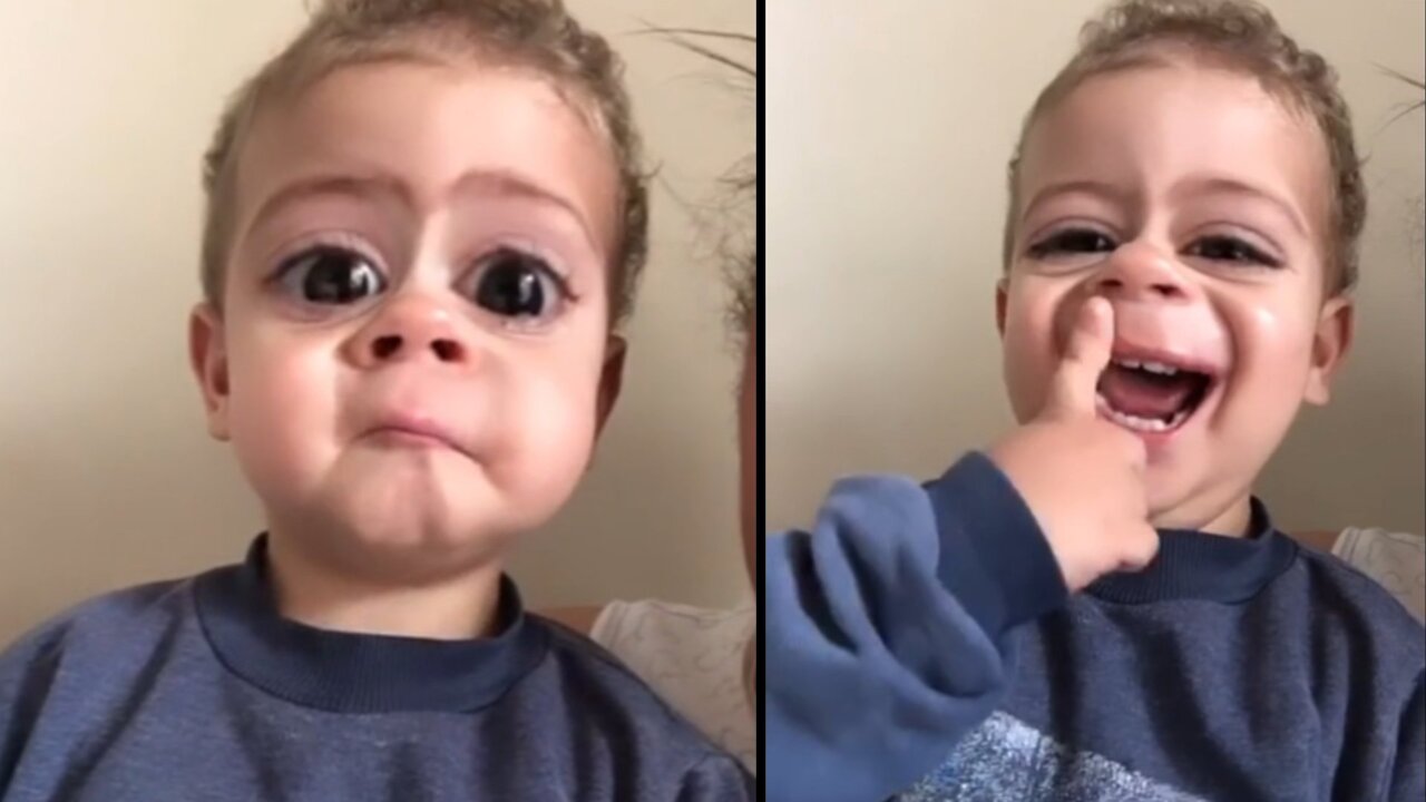 Silly video filter instantly calms crying baby