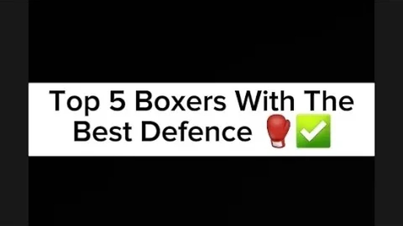 Top 5 Boxers With The Best Defence #boxing #subscribe