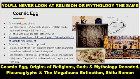 The Cosmic Egg, Origins of Religions, Mythologies & Gods, Shifu Ramon