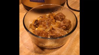 Salisbury Steak Meatballs and Gravy